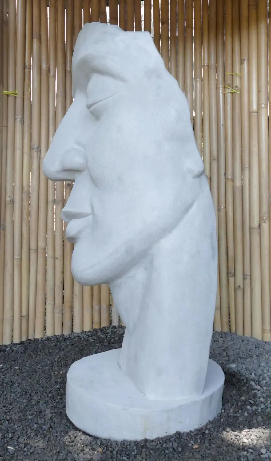  Product image 5 of the product “Mask Human 02 (inclined to the left) original by the artist - 150m height ”